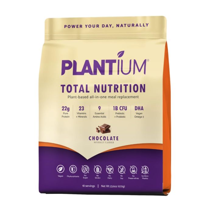 PLANTIUM: Plant Based Chocolate Protein, 23.6 oz