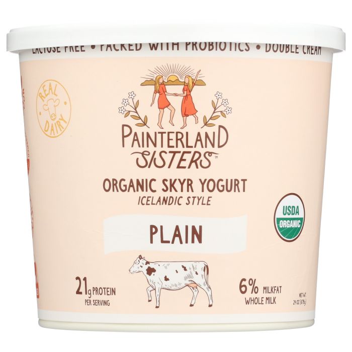 PAINTERLAND SISTERS: Plain Organic Skyr Yogurt, 24 oz