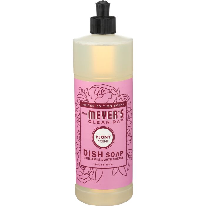 MRS MEYERS CLEAN DAY: Peony Dish Soap, 16 oz