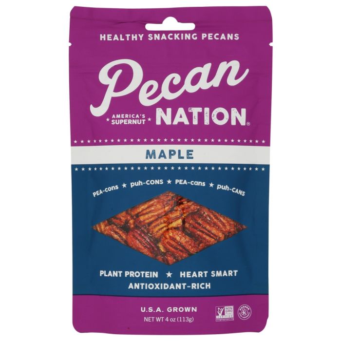 PECAN NATION: Maple Pecans Pouch, 4 oz