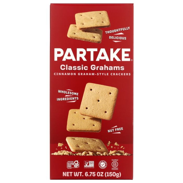PARTAKE FOODS: Classic Grahams Crackers, 6.75 oz