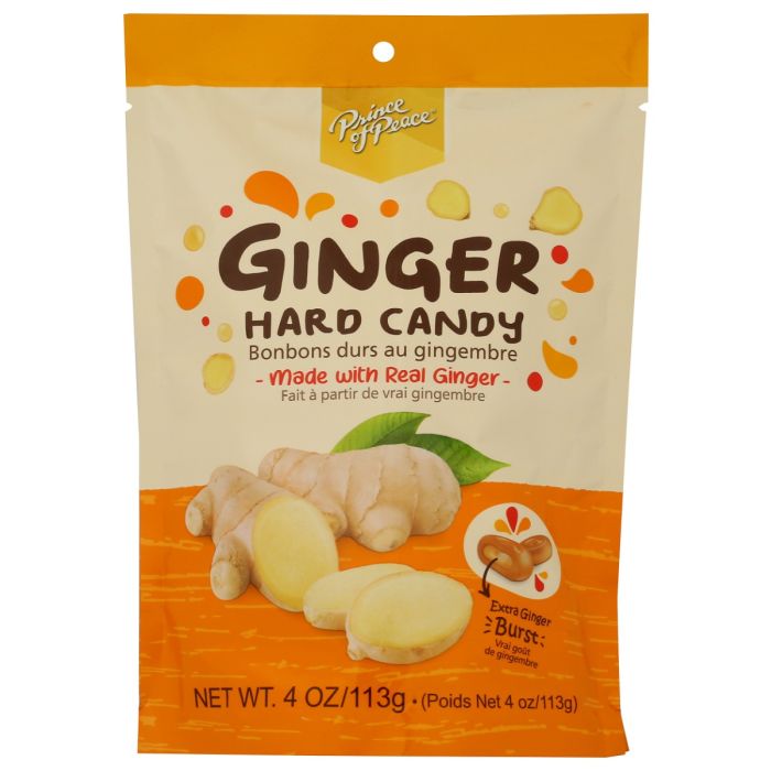 PRINCE OF PEACE: Ginger Hard Candy, 4 oz