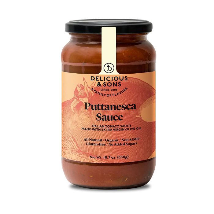DELICIOUS AND SONS: Organic Puttanesca Sauce, 18.7 oz