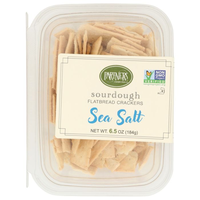 PARTNERS: Sea Salt Sourdough Flatbread Crackers, 6.5 oz
