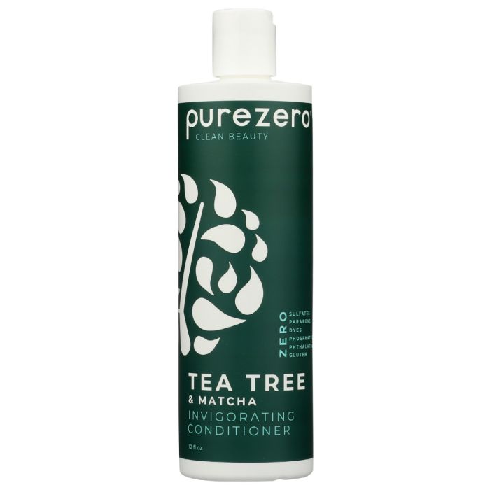 PUREZERO: Tea Tree and Matcha Invigorating Conditioner, 12 oz