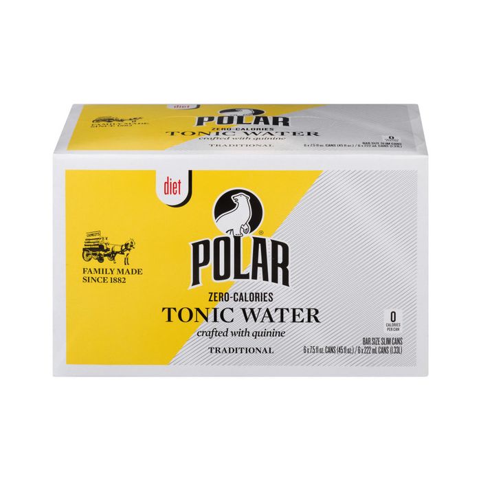POLAR MIXERS: Diet Tonic Water 6 Count, 45 fo