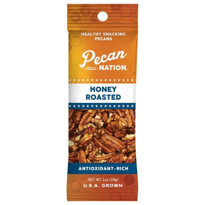PECAN NATION: Honey Roasted Pecans, 1 oz