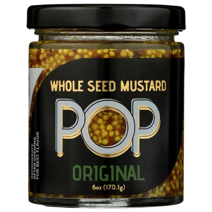 POP MUSTARDS: Original Whole Seed Mustard, 6 oz