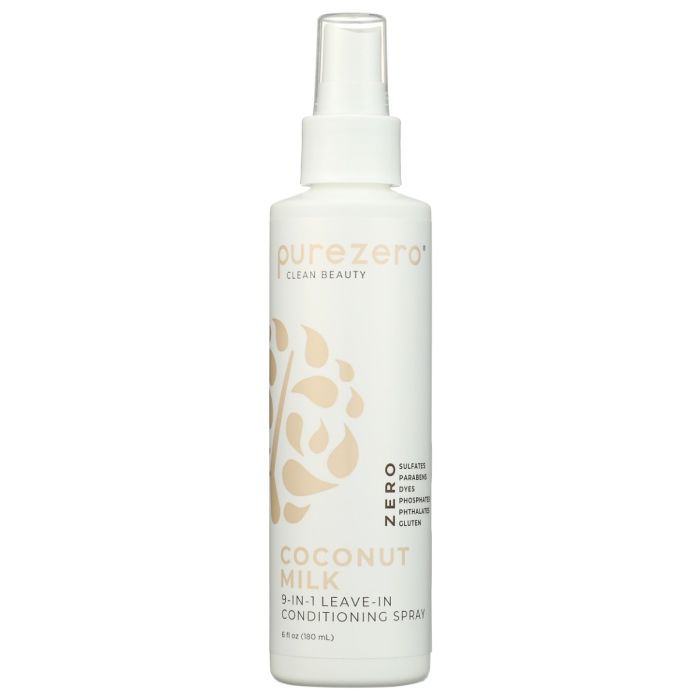 PUREZERO: Coconut Milk 9 in 1 Leave In Conditioner Spray, 6 oz