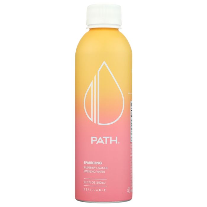 PATHWATER: Sparkling Raspberry Orange Water, 20.3 fo