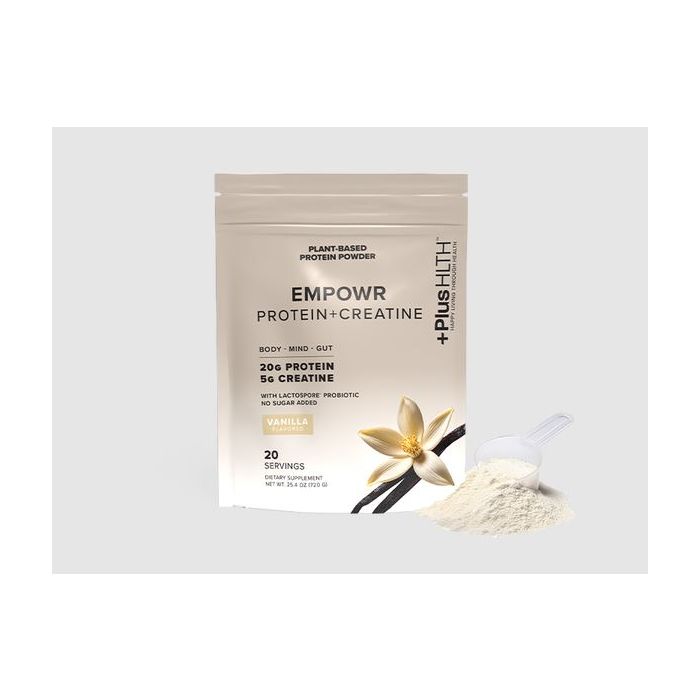 PLUSHLTH: Protein Plus Creatine Vanilla, 25.4 oz
