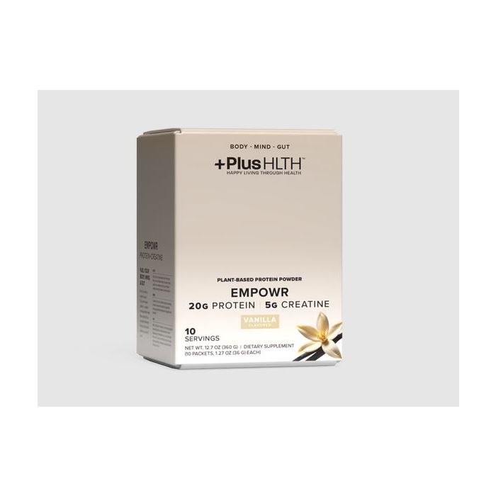 PLUSHLTH: Protein Plus Creatine Vanilla Packets, 12.7 oz