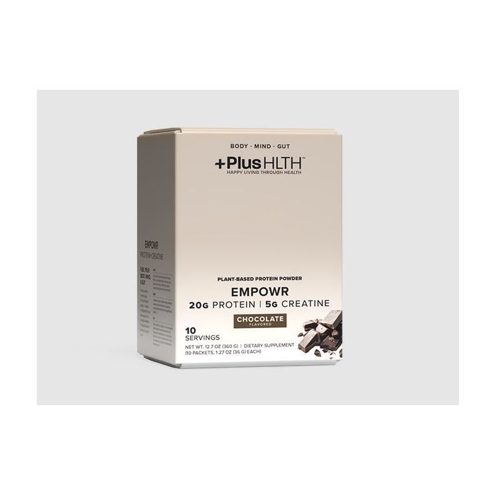 PLUSHLTH: Protein Plus Creatine Chocolate Packets, 12.7 oz