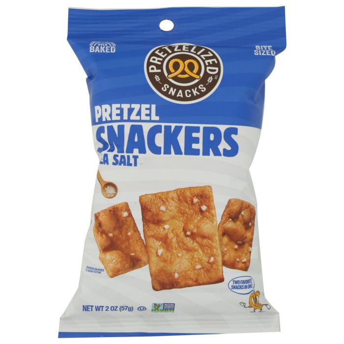 PRETZELIZED SNACKS: Sea Salt Pretzel Crackers, 2 oz