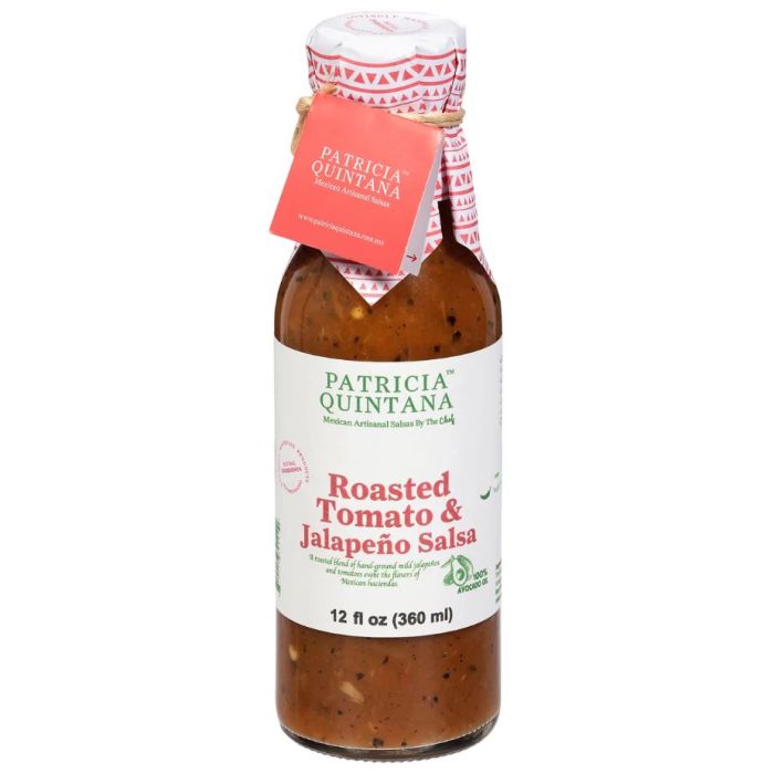PATRICIA QUINTANA: Roasted Tomato Jalapeño Salsa, 12 oz