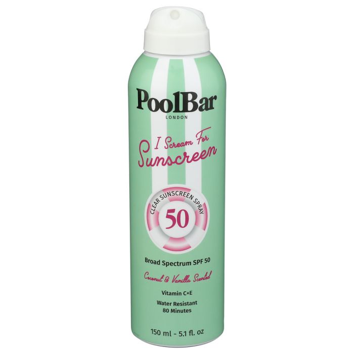 POOLBAR: Clear SPF 50 Sunscreen Spray, 5.1 oz