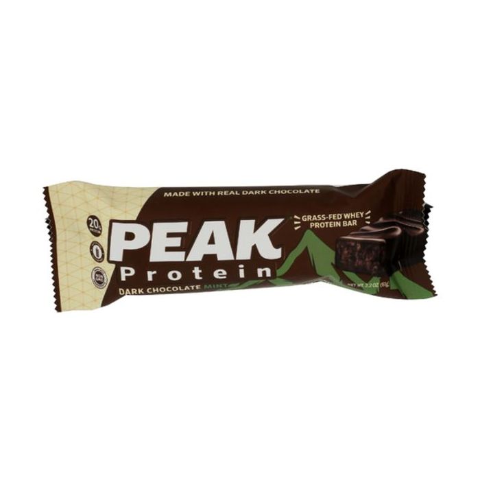 PEAK PROTEIN: Dark Chocolate Mint Bar, 2.2 oz