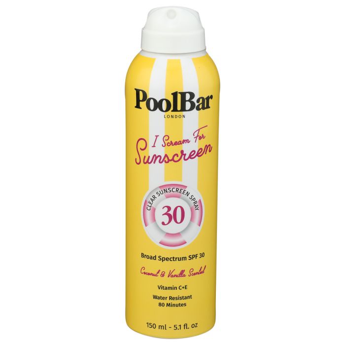 POOLBAR: Clear SPF 30 Sunscreen Spray, 5.1 oz