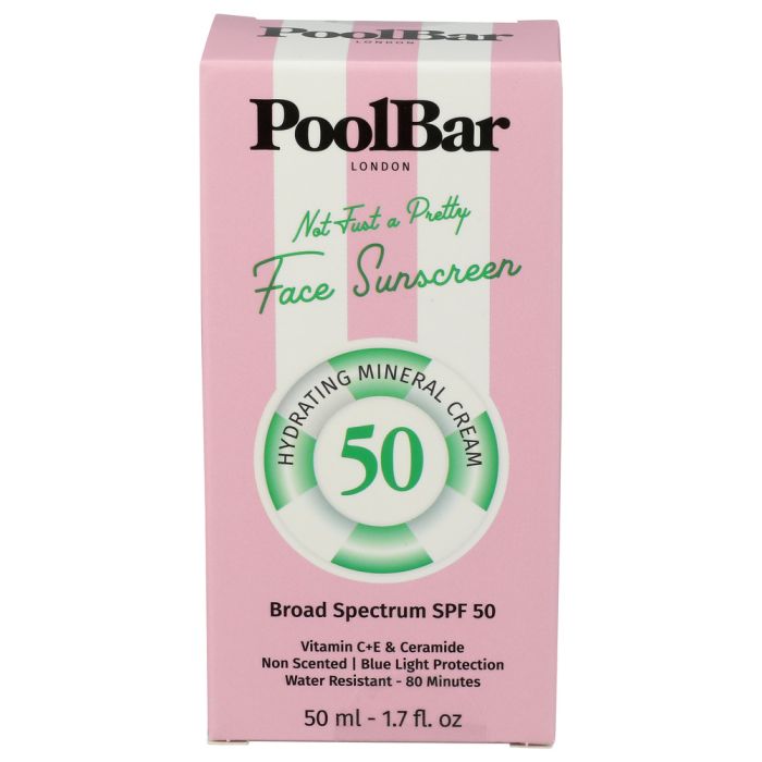 POOLBAR: Mineral SPF 50 Face Cream, 1.7 oz
