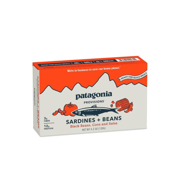 PATAGONIA PROVISIONS: Sardines and Black Beans, 4.2 oz