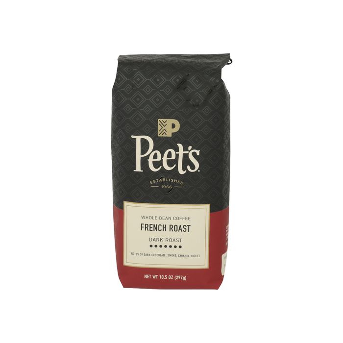 PEETS COFFEE: French Roast Whole Bean Dark Roast Coffee, 10.5 oz