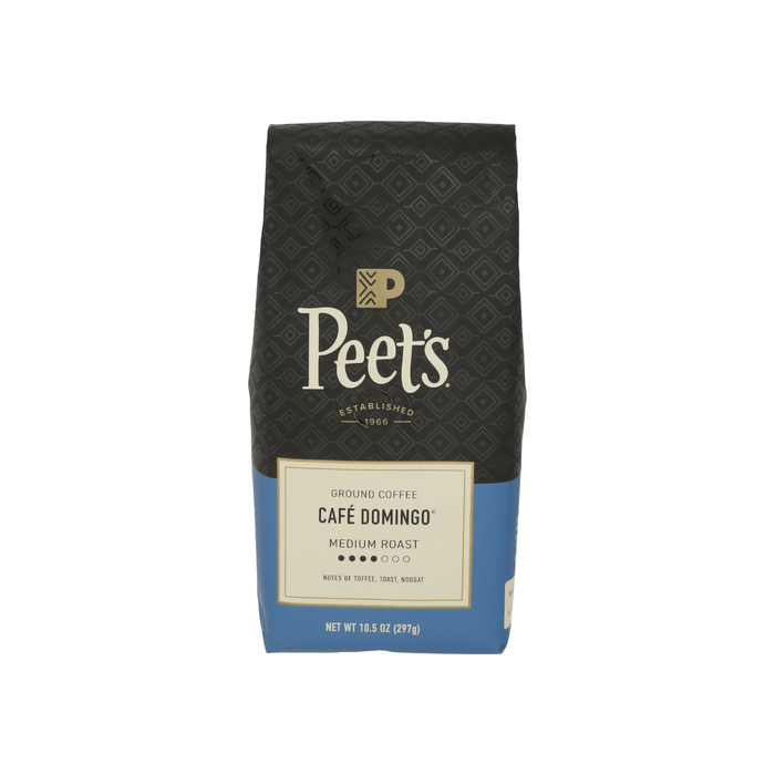PEETS COFFEE: Cafe Domingo Ground Medium Roast Coffee, 10.5 oz
