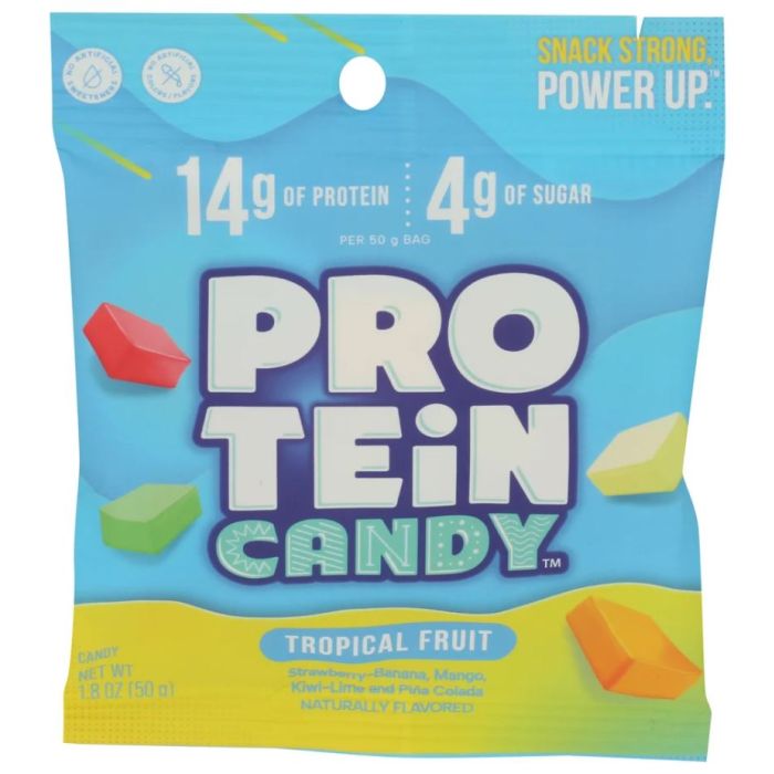 PROTEIN CANDY: Tropical Fruit Protein Candy, 1.8 oz
