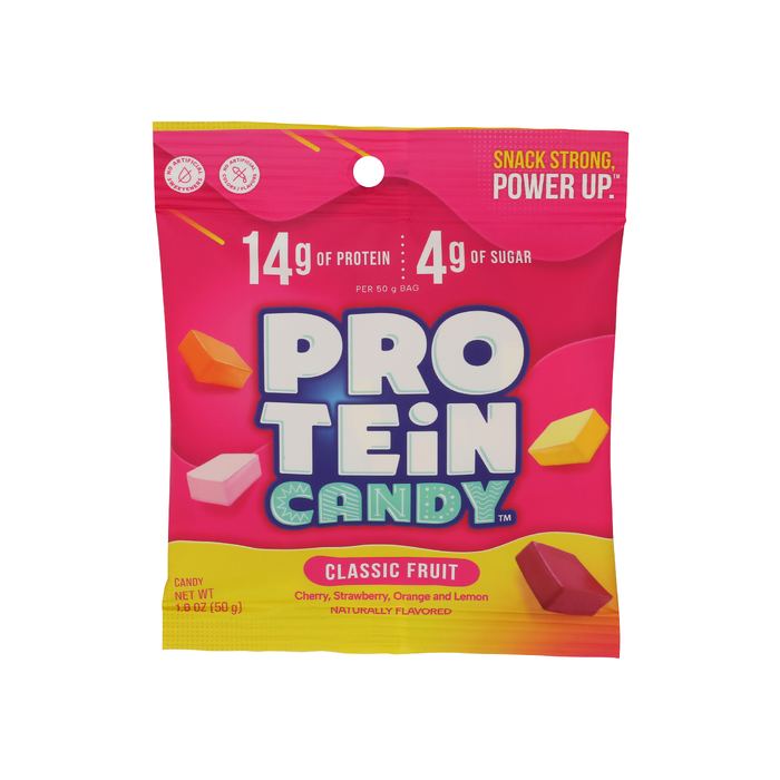 PROTEIN CANDY: Classic Fruit Protein Candy, 1.8 oz