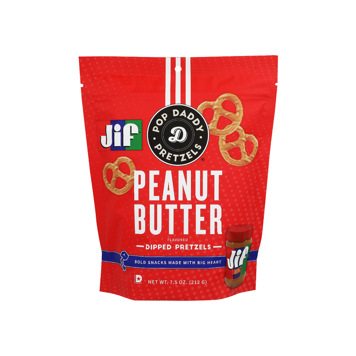 POP DADDY POPCORN & PRETZELS: Peanut Butter Pretzels, 7.5 oz