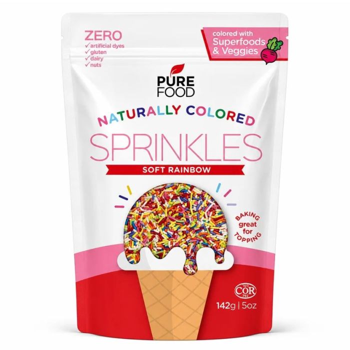 PURE FOOD BY ESTEE: Rainbow Softies Sprinkles, 5 oz