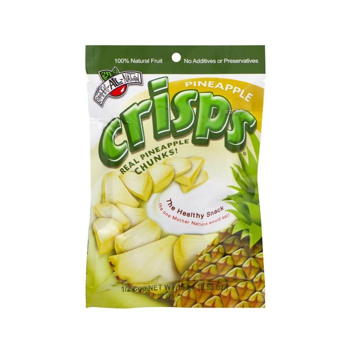BROTHERS ALL NATURAL: Pineapple Crisps Real Pineapple Chunks, 0.53 oz