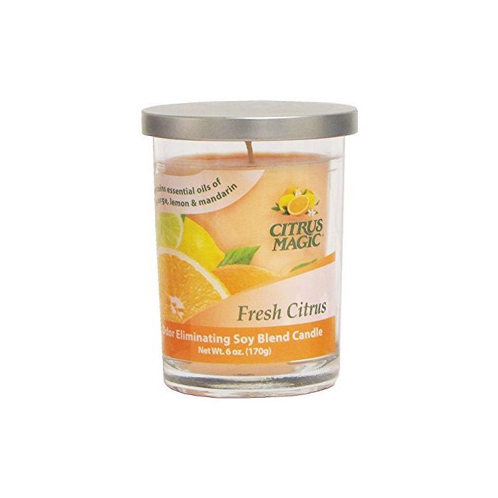 CITRUS MAGIC: Odor Eliminating Candle Citrus, 6 oz