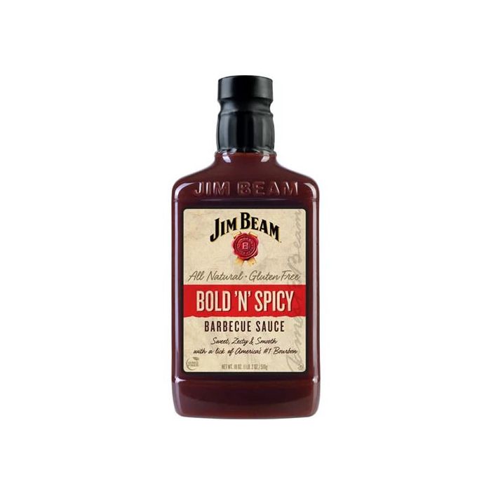 JIM BEAM: Sauce Bbq Bold N Spicy, 18 oz