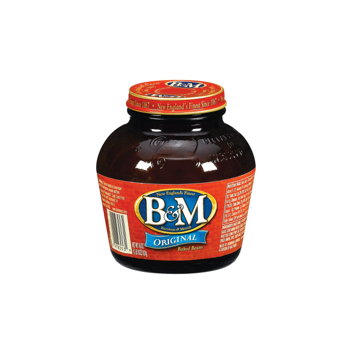 B & M: Bean Baked Original Glass Jar, 18 oz