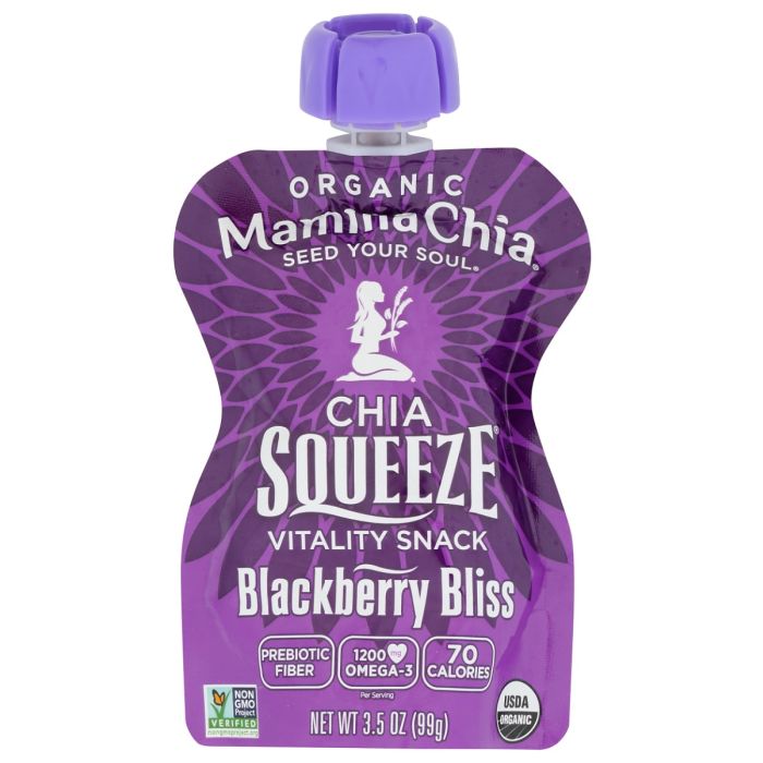 MAMMACHIA: Blackberry Bliss Organic Chia Squeeze, 3.5 oz