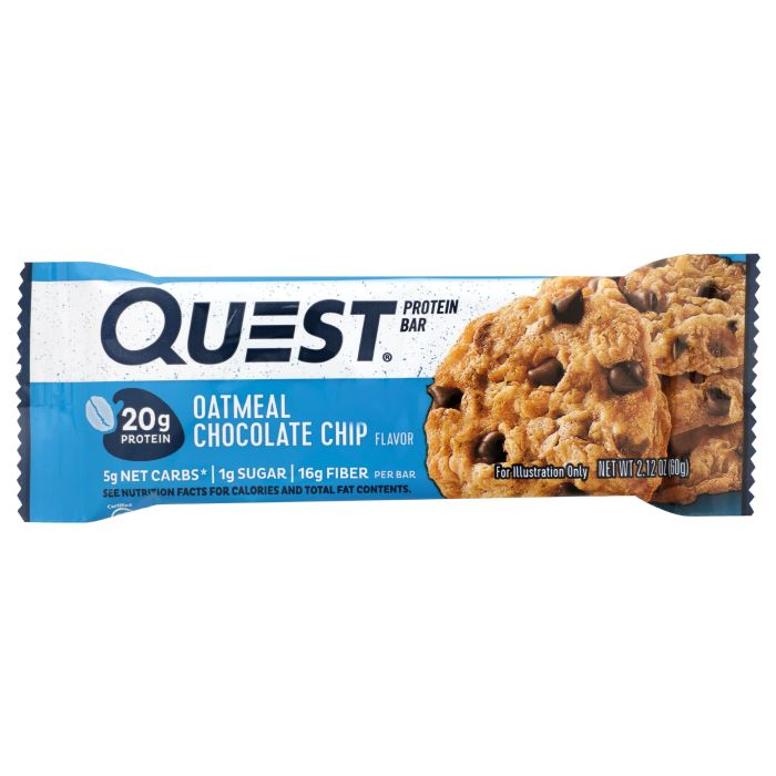 QUEST: Oatmeal Chocolate Chip Bar, 2.12 oz