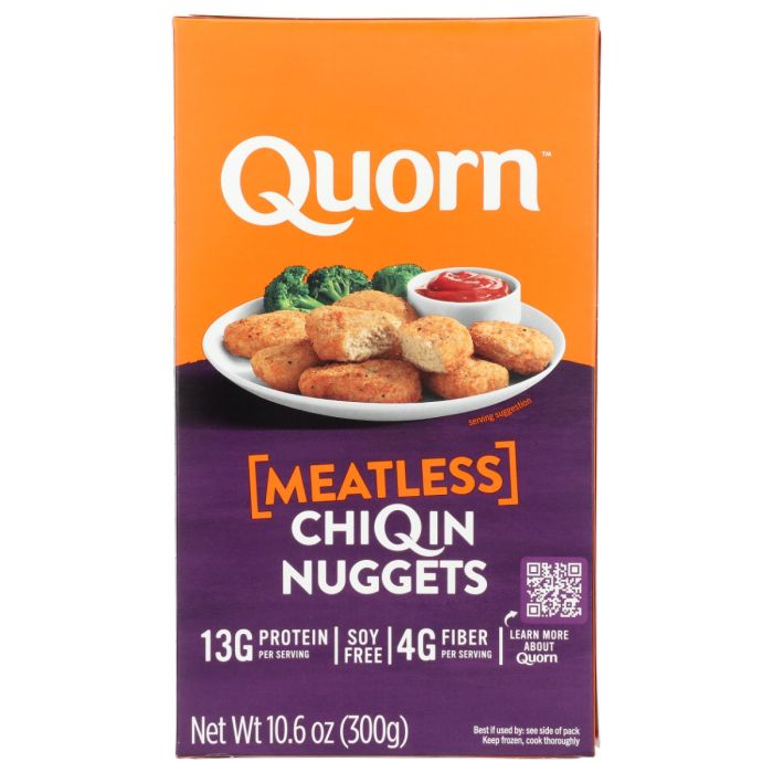 QUORN: Meatless and Soy Free ChiQin Nuggets, 10.6 oz