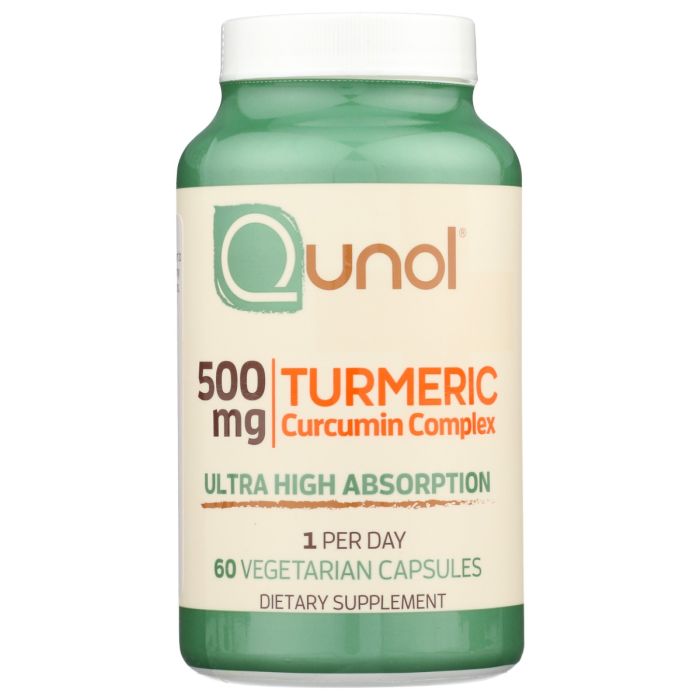 QUNOL: Vegetarian Turmeric Curcumin Complex 500mg, 60 vc
