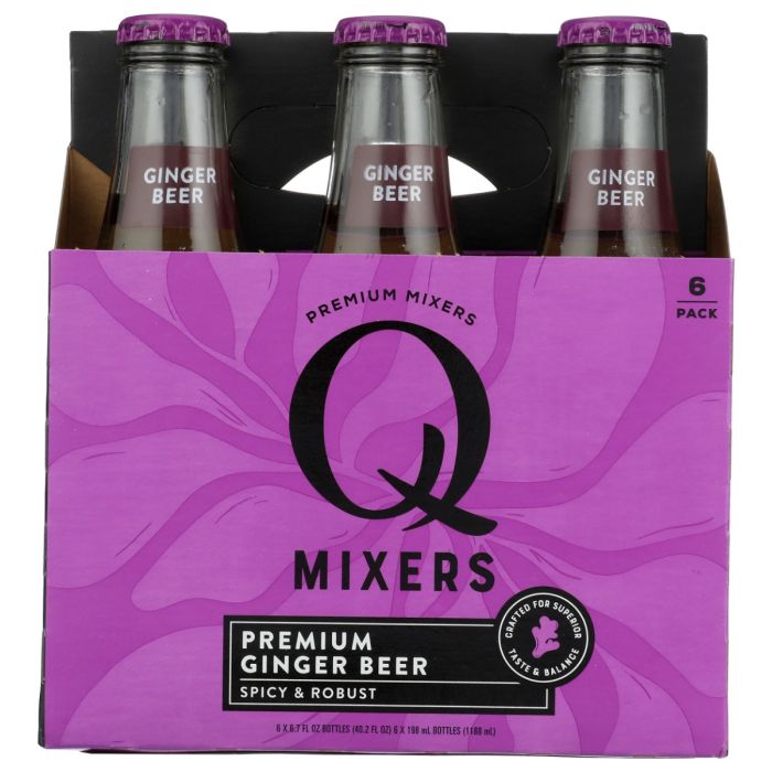 Q MIXERS: Ginger Beer 6 Count, 40.2 fo