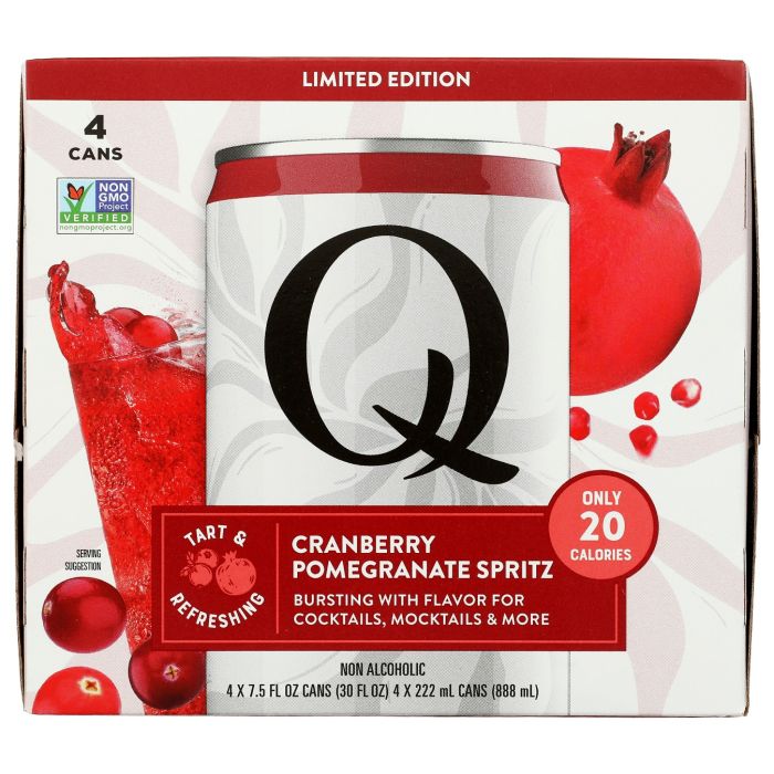 Q MIXERS: Cranberry Pomegranate Spritz Mixer 4 Count, 30 fo