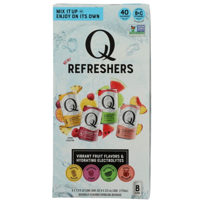 Q TONIC: Refresher Mixer Variety 8 Count, 60 fo