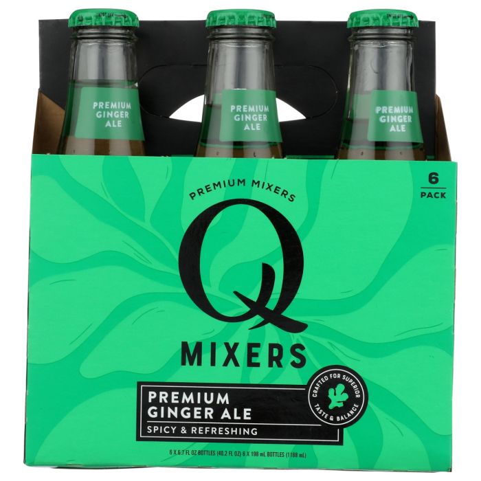 Q TONIC: Ginger Ale Soda 6 Count, 40.2 fo
