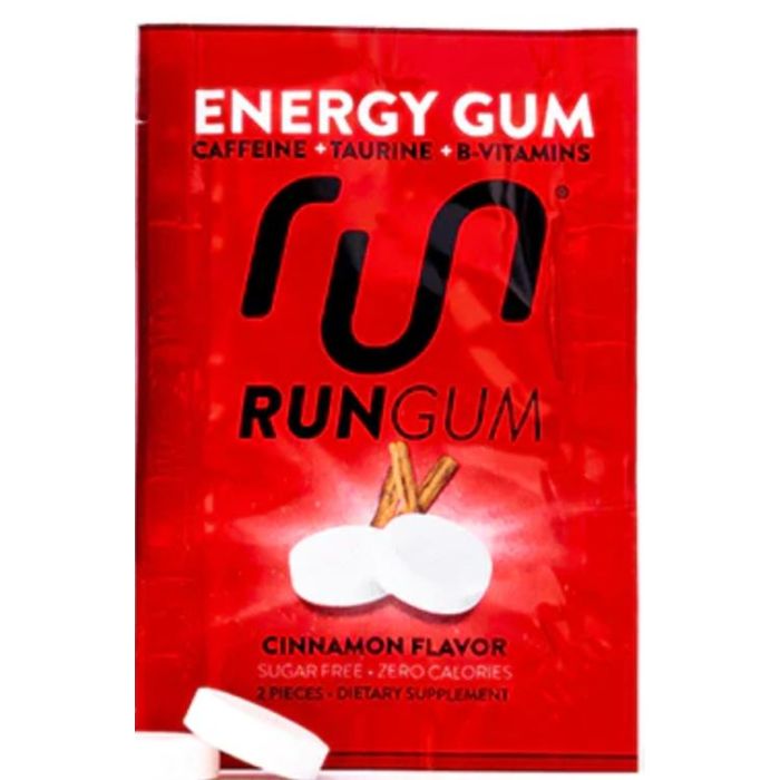 RUN GUM: Cinnamon Energy Gum, 1 pk