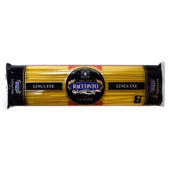 RACCONTO: Wide Linguine Pasta, 16 oz