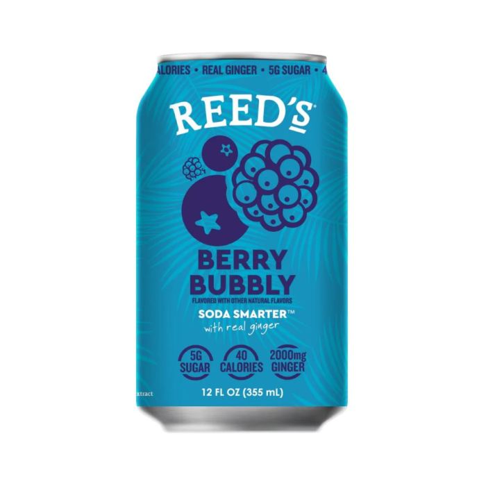 REEDS: Berry Bubbly Soda, 12 fo