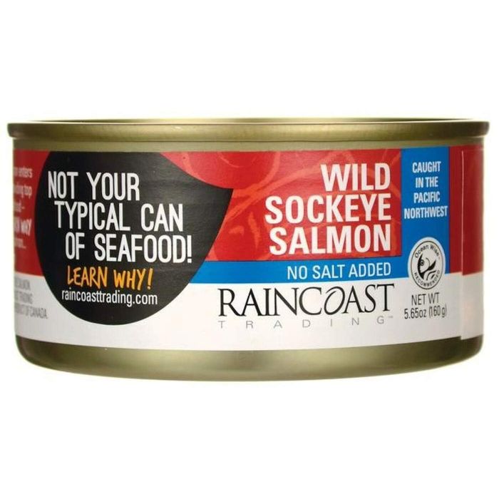 RAINCOAST TRADING: Wild Sockeye Salmon No Salt Added, 5.65 oz