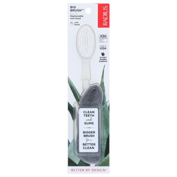 RADIUS: Big Brush Toothbrush Left Original Adult, 1 ea
