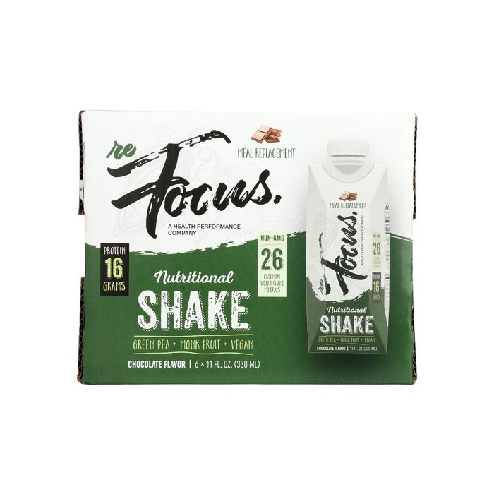 REFOCUS: Nutritional Meal Replacement Shake Chocolate 6 Count, 66 fo