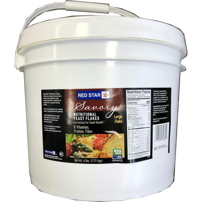 RED STAR: Nutritional Yeast Flakes, 6 lb