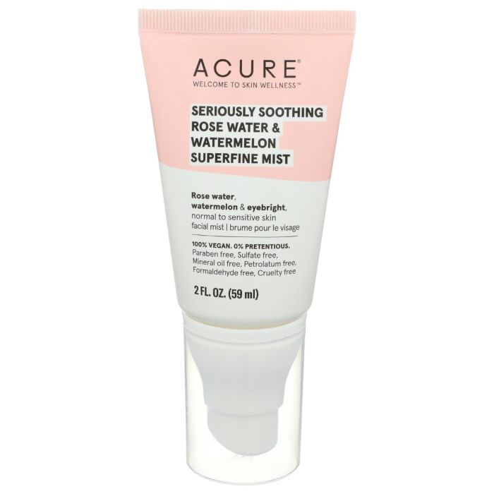 ACURE: Seriously Soothing Rose Water and Watermelon Superfine Mist, 2 fo